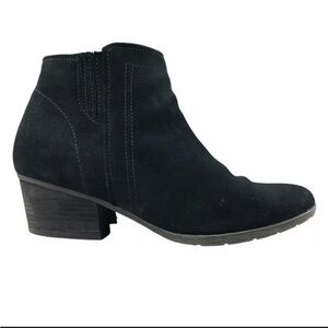Blondo Waterproof Black Suede Ankle Booties